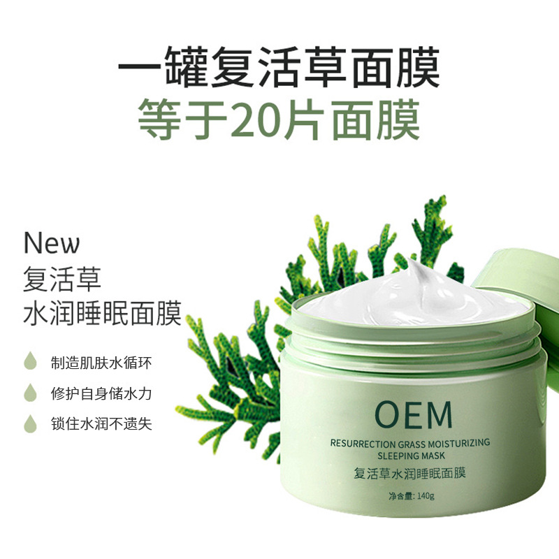 安安金纯_复活草睡眠面膜OEM